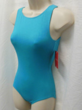 CAPEZIO TANK LEOTARD CC201 JBL Ladies sizes Cotton Spandex high neck CC201