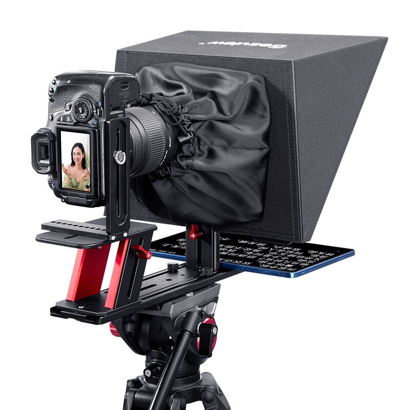 Teleprompter Desview P17 In Alluminio Con Custodia: Perfetto Per DSLR, Videocamere, Smartphone E Tablet