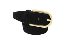 Marco Valentino Black Suede Men's Belt