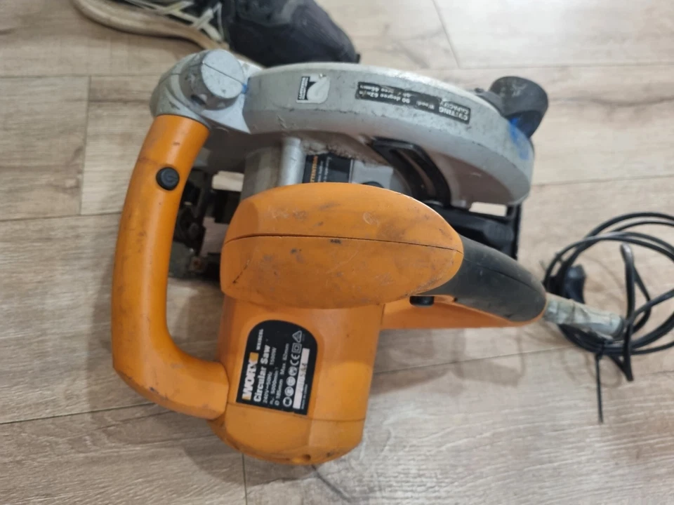 Circular Saw 1500w 185mm 240V power tool Corded + Timber Blade WORX electric  - Image 2 of 4