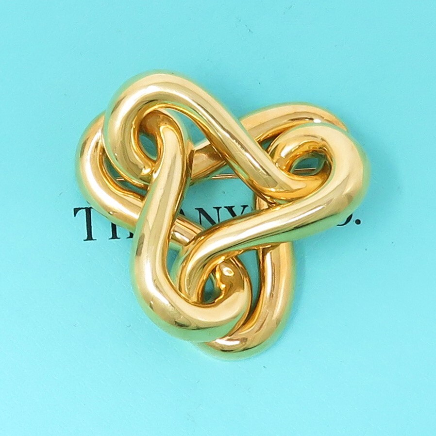 NYJEWEL Tiffany & Co. 14k Yellow Gold Large Pin B… - image 1