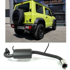 Ulter Sportauspuff Endschalldämpfer 1x80mm für Suzuki Jimny ab Bj. 2018 1.5l 4x4