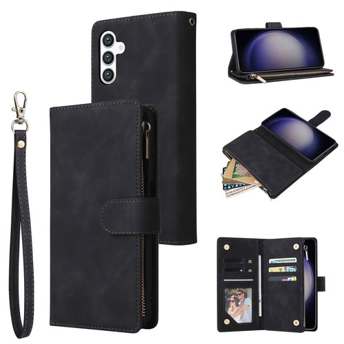 Zipper Leather Wallet Phone Case For Samsung A16 A36 A56 A15 A55 A34 A24 A14 A53 - 第 14/18 張圖片