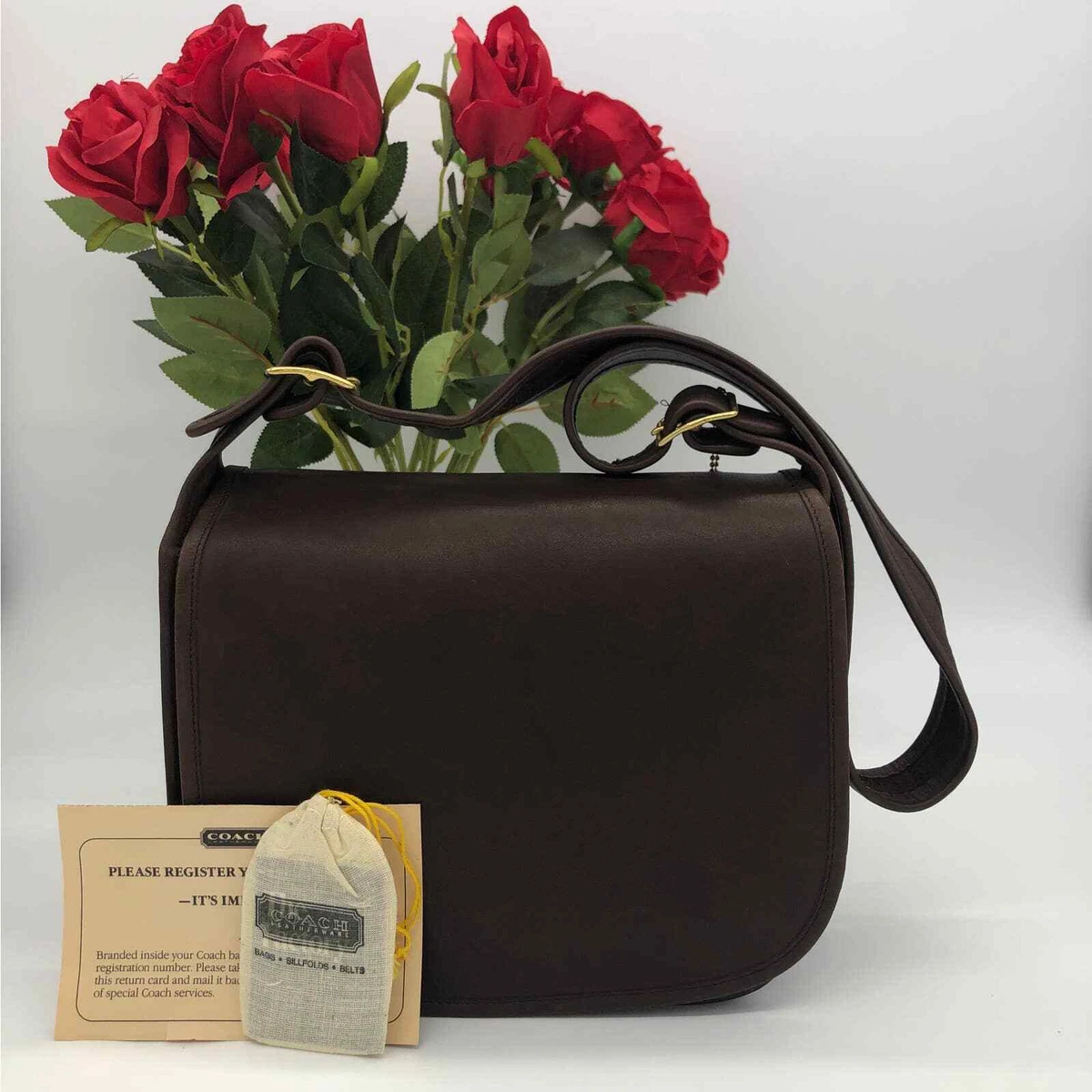 Vintage Coach 9170 Classic Shoulder Bag Brown Leather USA eBay