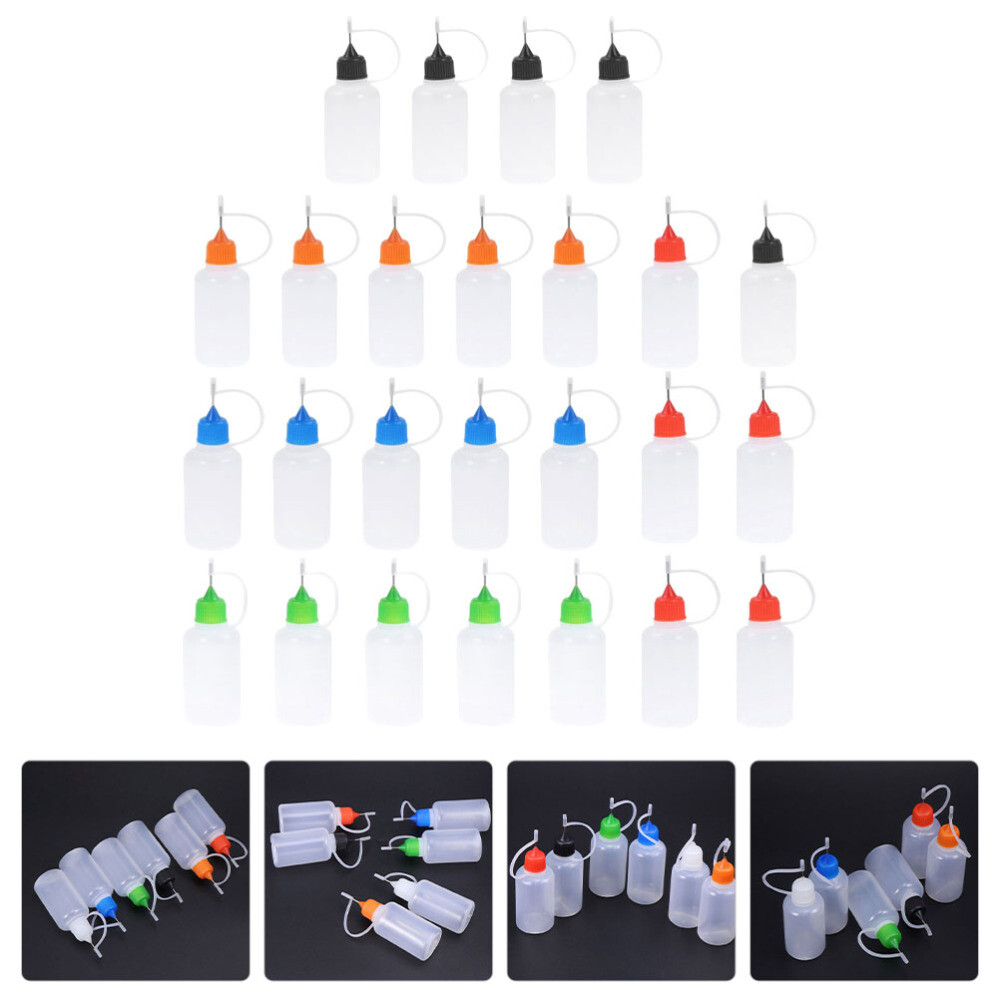 25 Pcs Precision Needle Bottle Needle Bottle Oiler Oil Bottle Dispenser