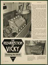 Ford 1955 Victoria Part 12 Machining Engine Block Vintage Pictorial Article 1987