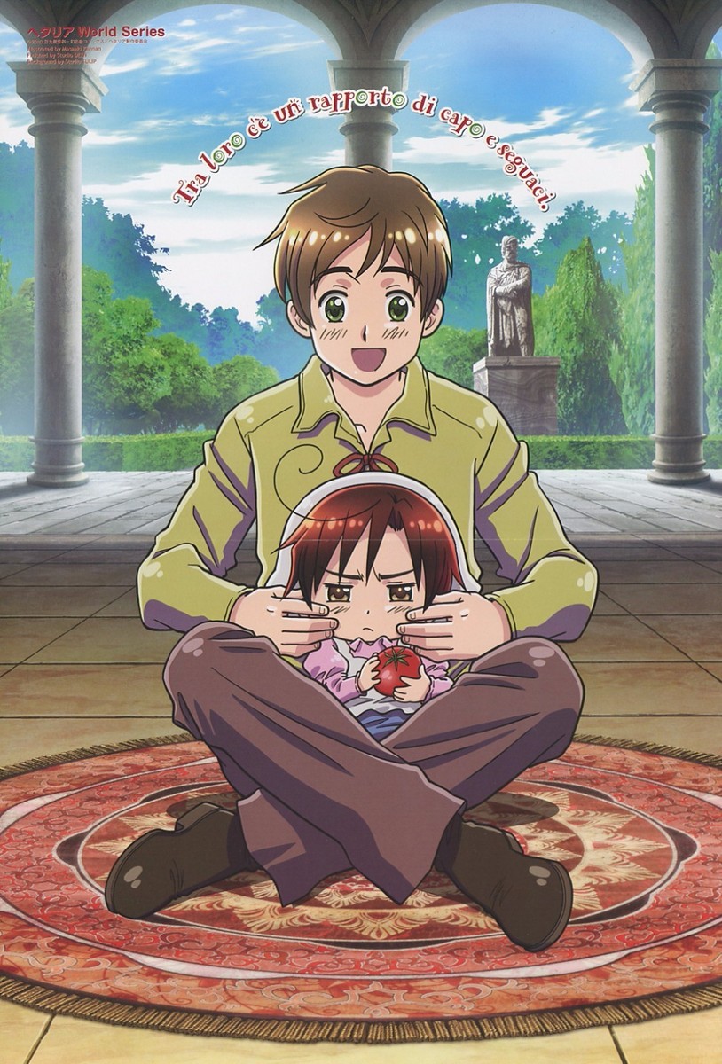 poster promo Hetalia Axis Powers anime K-ON Spain Romano Nakano