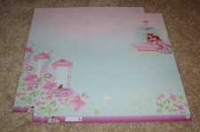 Disney EK Success Single Sided Scrapbook 12x12 Glitter Paper 2  Princess Ariel