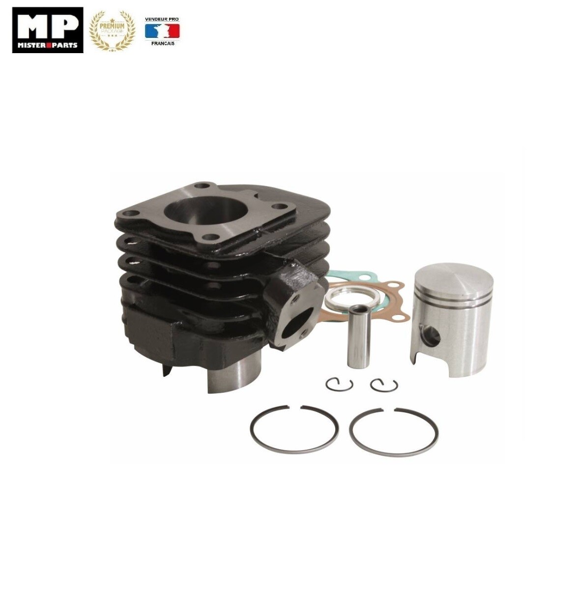 Kit 50 cylindre piston TNT Motors axe 12mm pour scooter chinois 50cc 2T