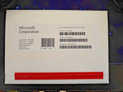 Windows Server 2022 Standard Edition - 16 Core OEM System Builder Kit