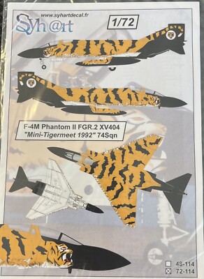 Syhart decals 72-114 F-4M Phantom II FGR.2 XV404