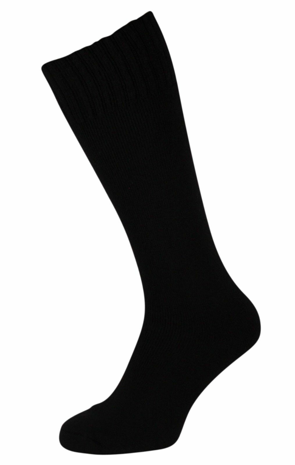Mens Thermal Long Merino Wool Socks 3 Pairs Black Winter Warm Thick