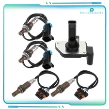 For GMC Savana 1500 2500 4pcs Oxygen o2 02 Sensor + Mass Airflow MAF Sensor