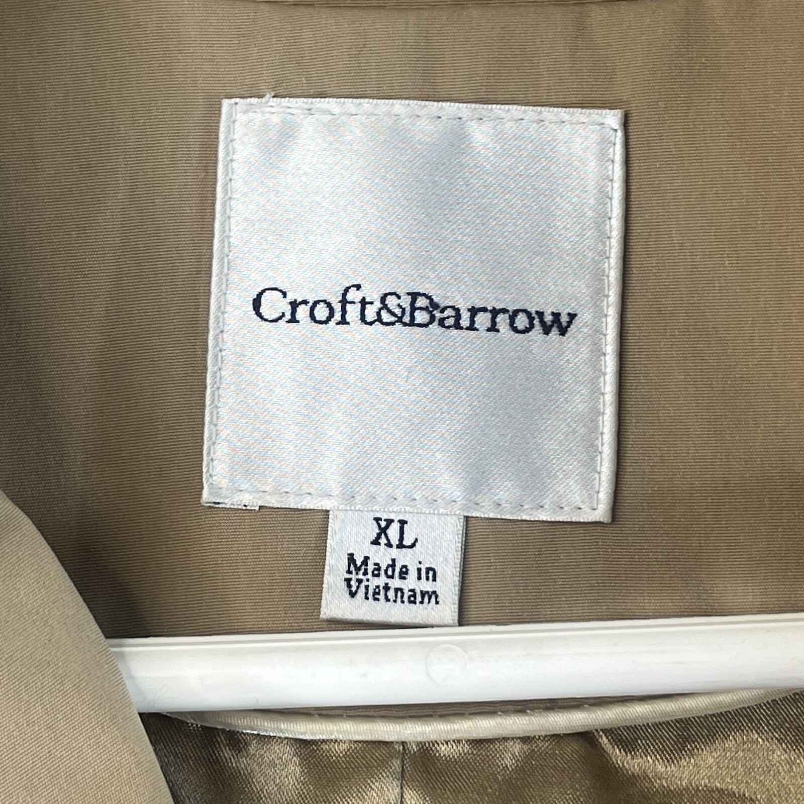 Croft & Barrow Belted Soft Trench Coat Jacket Beige/tan/brown Women’s XL image 3
