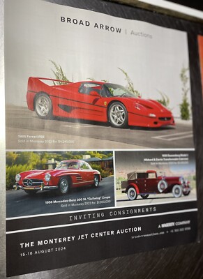 Broad Arrow Auction Ad at Monterey Jet Center  Auction Ad#24718
