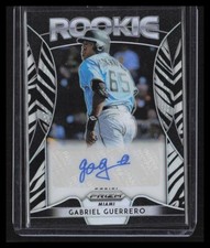 GABRIEL GUERRERO 2019 Panini Zebra Prizm Rookie Autograph Miami Marlins