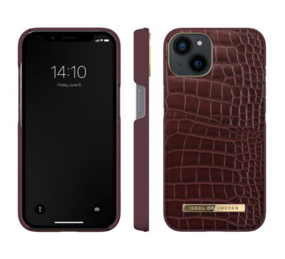 iDeal of Sweden iPhone 14, 13 Hülle Cover Fashion Case Scarlet Croco Red