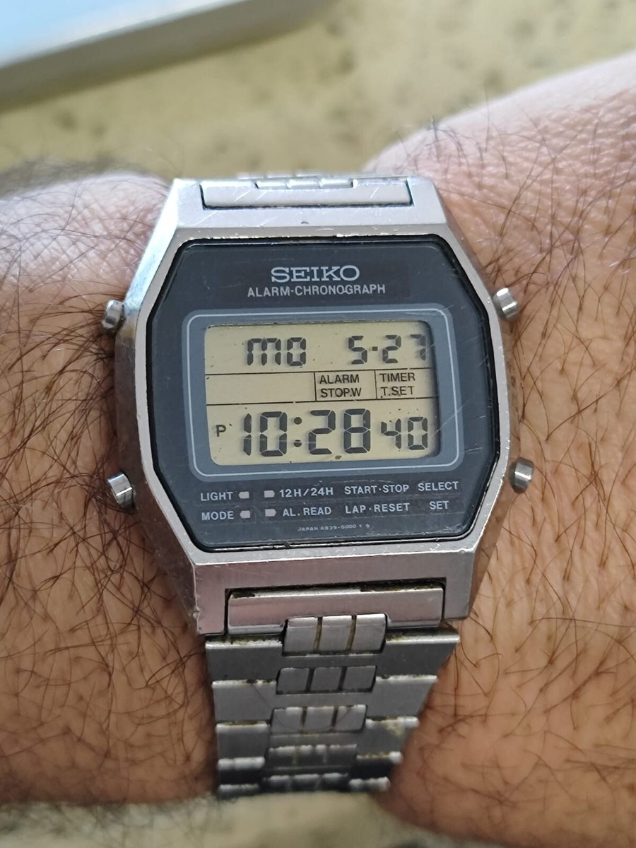 Seiko A939-5000 chronograph watch LCD digital -WORKING | eBay