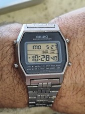 Seiko A939-5000 chronograph watch LCD digital -WORKING