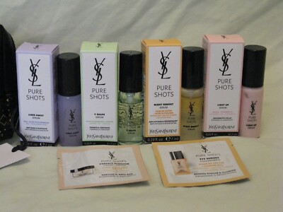 YSL Pure Shots Serum Set Night Reboot, Y Shape, Light Up & Lines