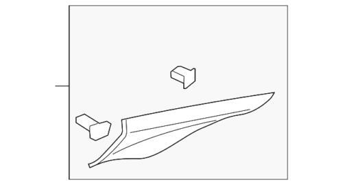 Panel de recubrimiento del cuarto trasero derecho para Ford Lincoln MKZ 2013-2015 (P/N DP5Z-5431010-LC)