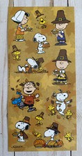 Thanksgiving Stickers Snoopy  Woodstock  Charlie Brown  Linus  Lucy Peanuts