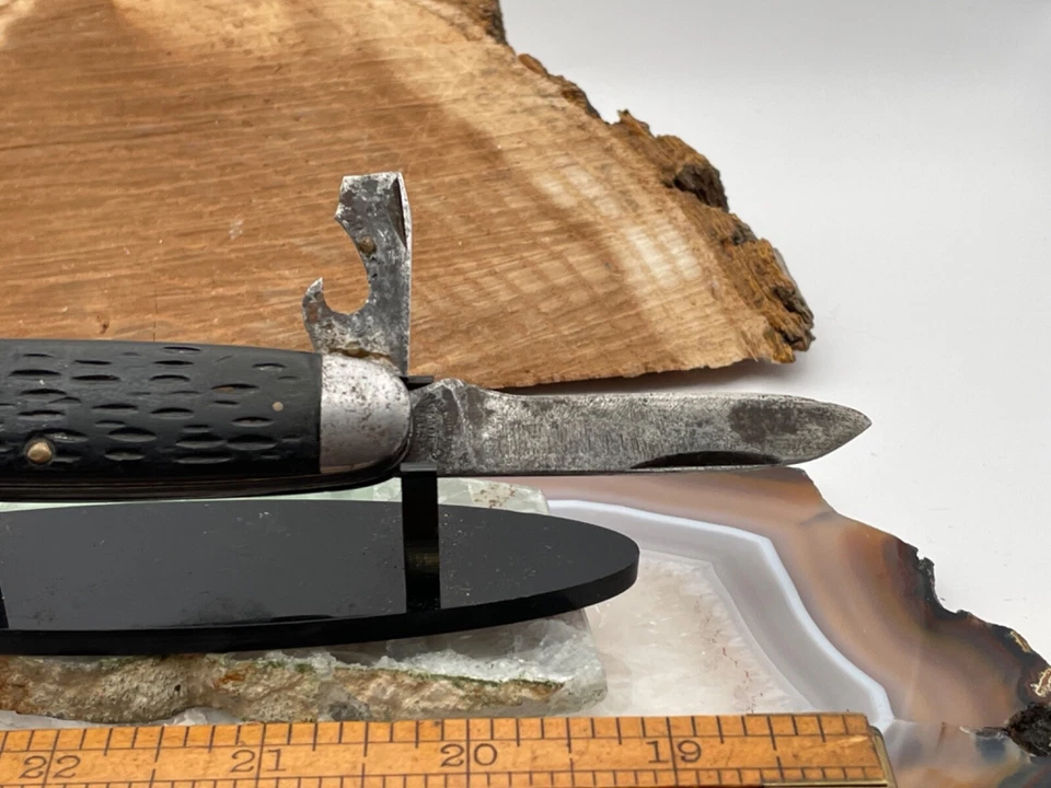 Vintage  RH PAL Cutlery Scout style Knife black bone parts or repair-3106.24 - Image 3 of 4