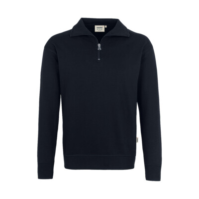 HAKRO Zip-Sweat-Shirt PREMIUM 451 schwarz