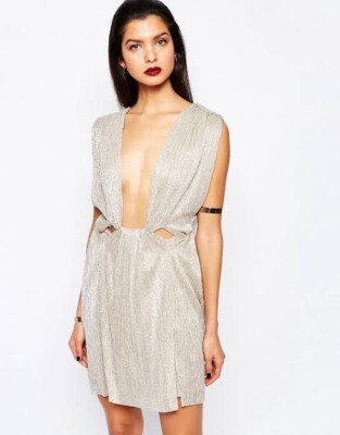 BNWT Bec and Bridge gold dust mini dress size 8 eBay