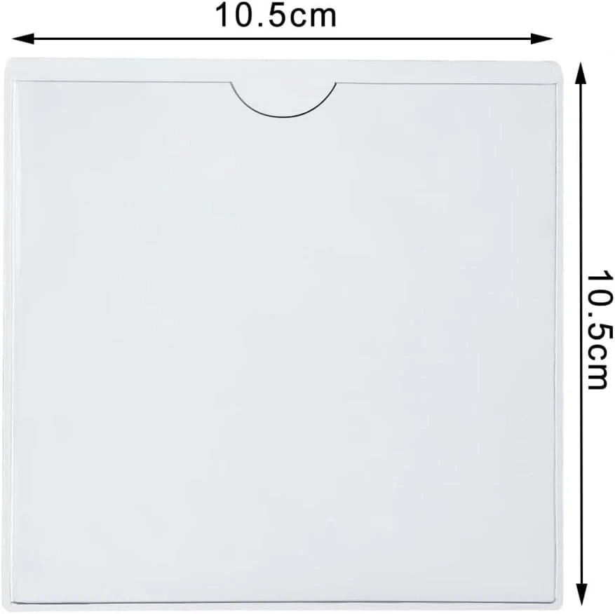 2x Plain Square Self Adhesive Parking Permit Holder to Fit All Cars Windscreens - Image 3 of 4