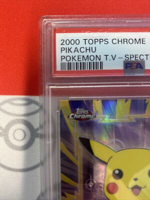 PSA 8 2000 Pokemon Topps Chrome Pikachu Spectra #25 🔥 2091 PSA 8 2000 Pokemon Topps Chrome Pikachu Spectra #25 🔥 2091