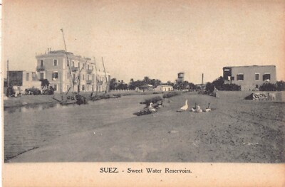 POSTKARTE - ÄGYPTEN - SUEZ - SÜSSWASSERRESERVOIRS - ENTEN