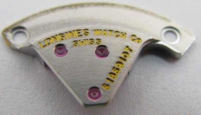 Longines 6652 automatic watch parts train wheel bridge serial 51859107 fit 6651
