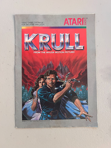atari 2600 Krull nur Anleitung