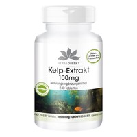 Kelp Extrakt 100Mg - Hochdosiert - Vegan - 240 Tabletten | Herba Direkt