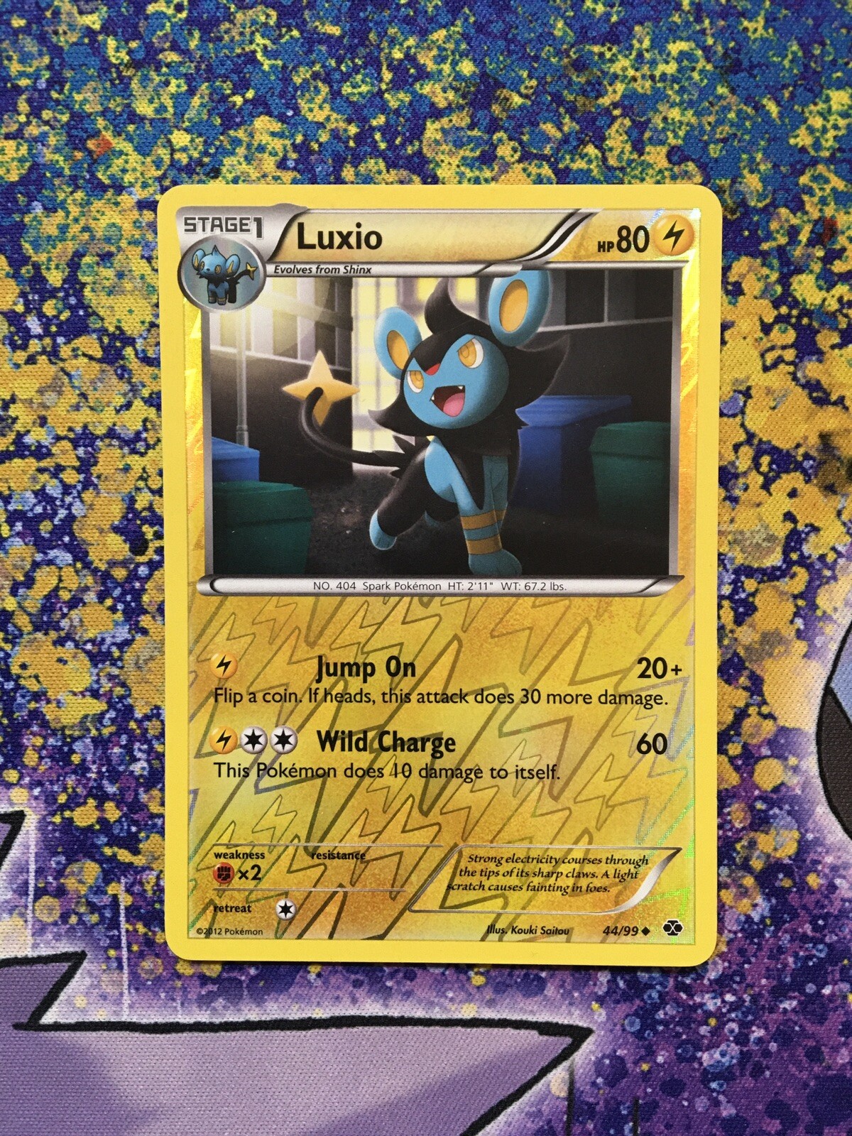 Pokémon TCG - Luxio - 44/99 B&W Next Destinies - 2012 Reverse Holo - LP