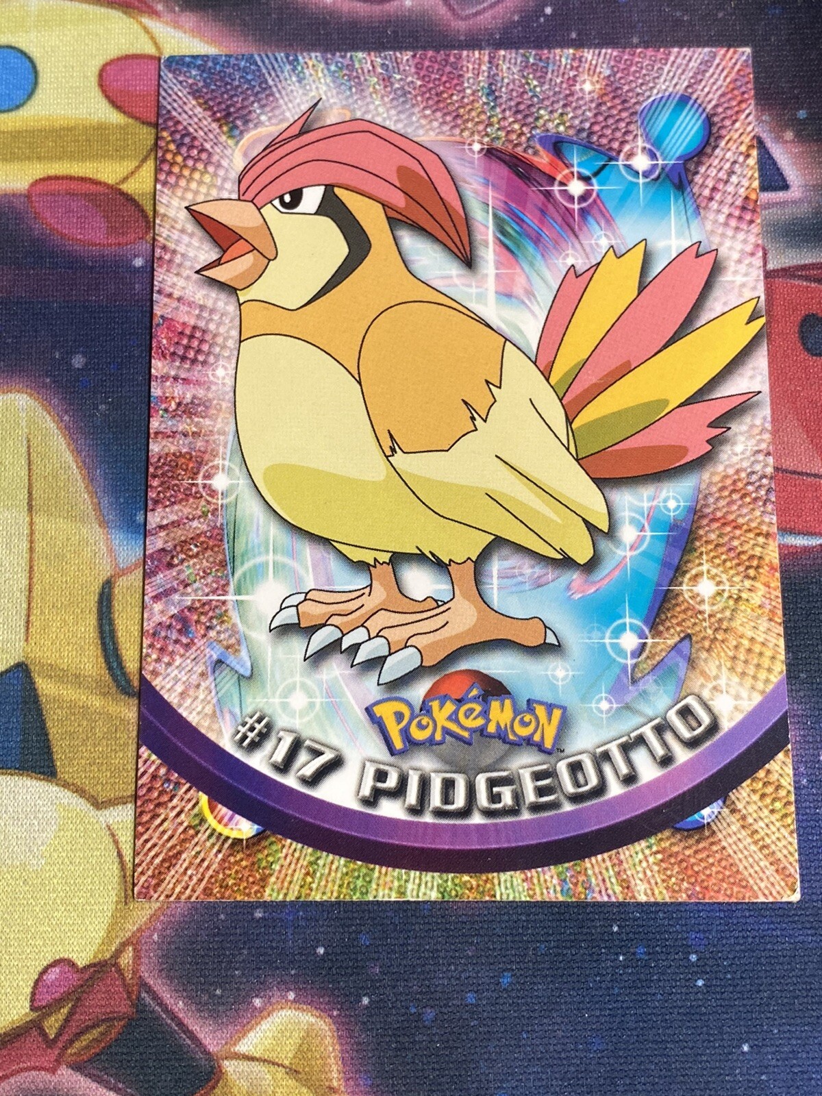 Pidgeotto #17 - Black Logo - NON-HOLO - SERIES 1 - TOPPS POKEMON CARD - LP