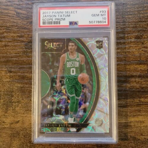 Jayson Tatum 2017 Panini Select #93 Scope Prizm Rookie - PSA 10