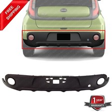 Rear Bumper Lower Cover Valance Textured Black For 2017-2019 Kia Soul Rear Bumper Lower Cover Valance Textured Black For 2017-2019 Kia Soul