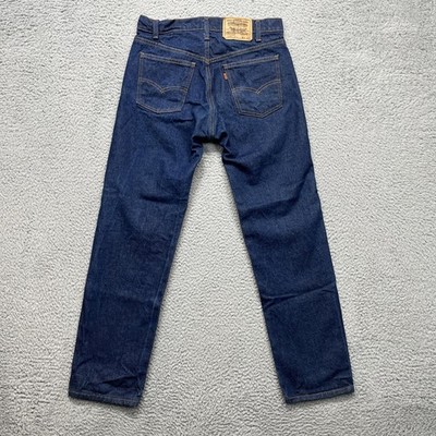 Vintage Levis 20505 Jeans Mens 34x30 Blue Dark Wash Orange Tab