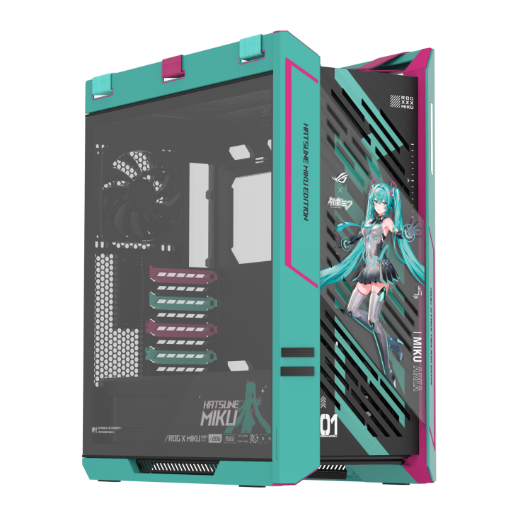 【外・内箱破損品】Asus Rog GX601s Hatsune Miku 大陸 ASUS ROG STRIX HELIOS Hyperion GX601S × Hatsune Miku Edition
