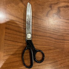 Vintage Wiss Pinking Shears Scissors Black Handle CB7 USA Crafts Sewing 7.5"