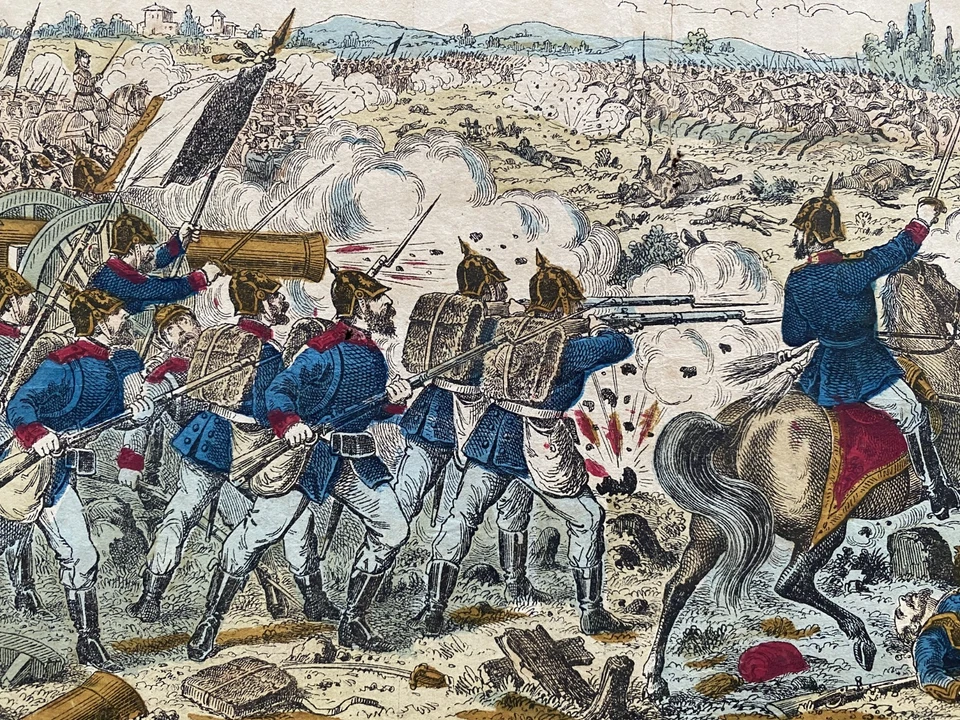 Image d'Epinal: Guerre 1870, bataille de Gravelotte, 16 août 1870 (1) - Photo 4/4