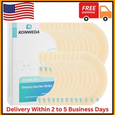 KONWEDA Ostomy Barrier Strips Elastic Barrier For Colostomy Bags Pack Of 10 ...
