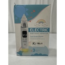 Electric Baby Nasal Aspirator Food Grade Silicone w/3 Silicone Tips