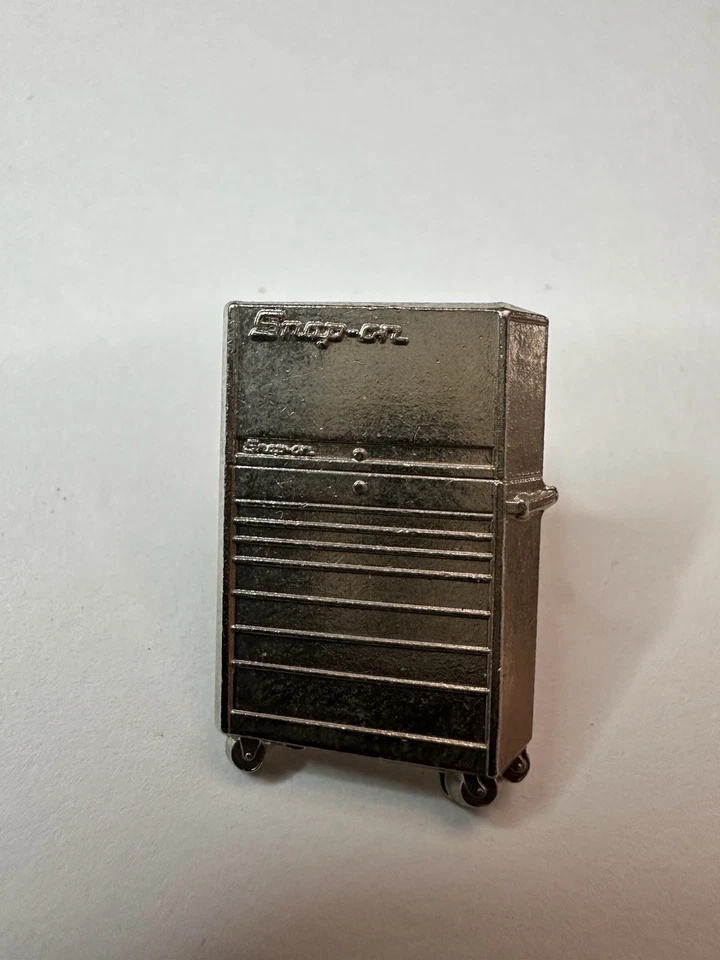 Clip de corbata de gabinete de herramientas a presión tono plata vintage coleccionable, ¡muy raro! Foto 2 de 4