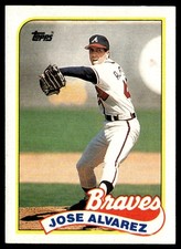 1989 Topps Jose Alvarez Rookie Atlanta Braves #253