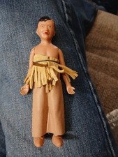 Vintage Celluloid Hard Plastic Native American Boy Figure 6   C