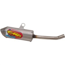 FMF Racing 025259 PowerCore 2.1 Shorty Silencer - Titanium Titanium