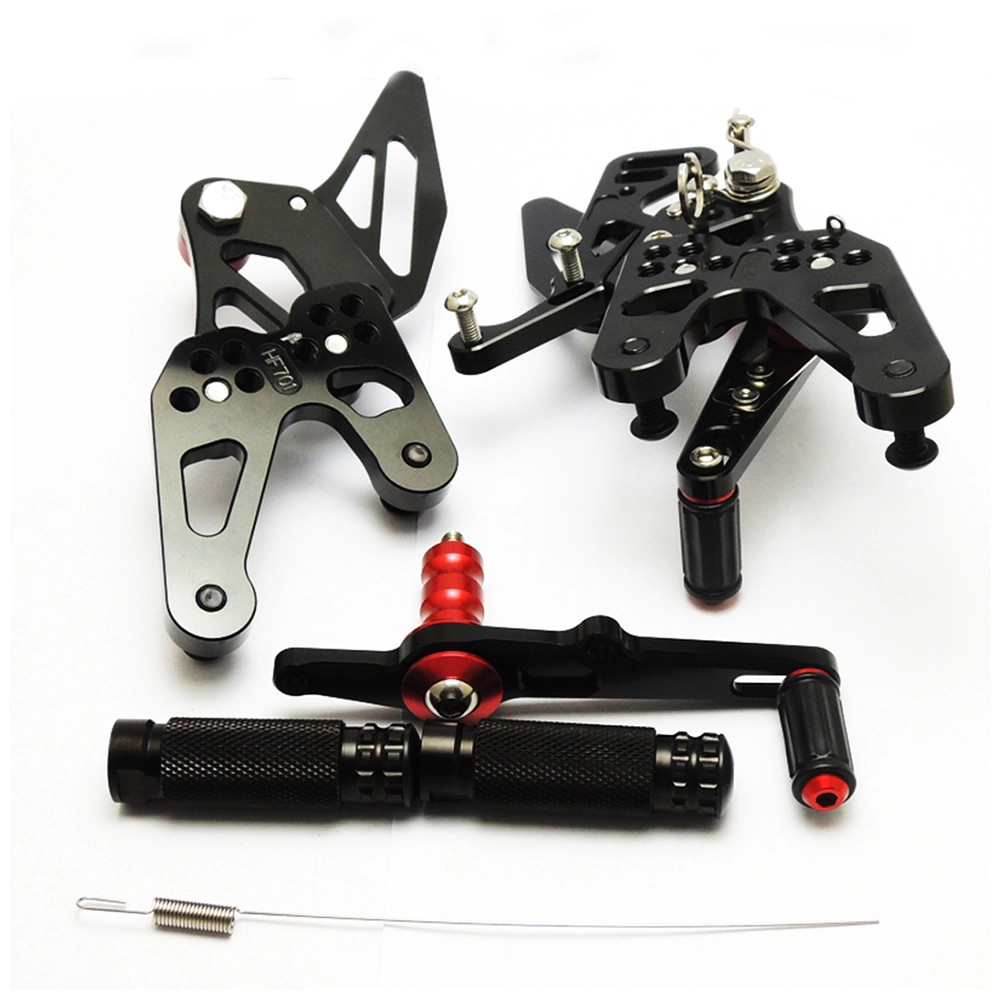 Commandes reculées moto BMW S1000RR 2015 2016 2017 2018 rouge racing